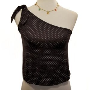 AMERICAN EAGLE Tank Top Bowknot One Shoulder NWOT